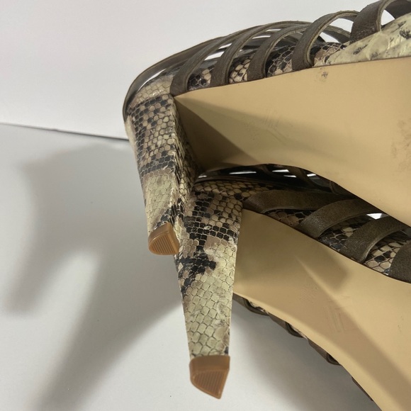 Seven for mankind Brown snake skin strappy heels - Picture 8 of 8